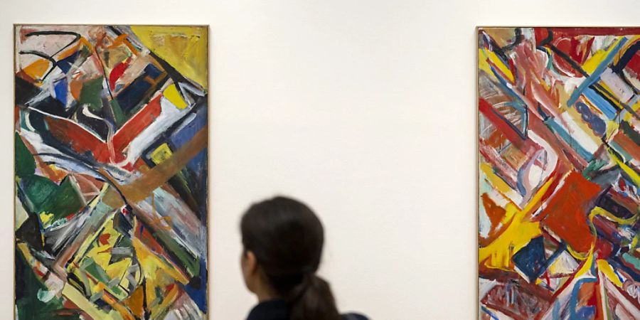 Ausstellung mit Werken der US-Künstlerin Shirley Jaffe (1923 - 2016) im Kunstmuseum in Basel. (Archivbild)
