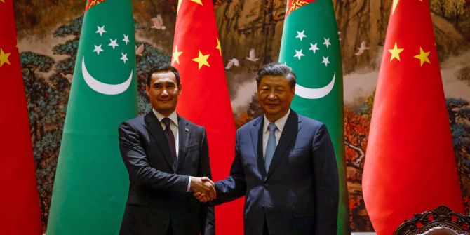 Chinese President Xi Jinping meets Turkmenistan's President Serdar Berdimuhamedov