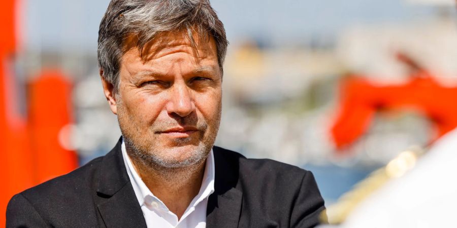 Wirtschaftsminister Robert Habeck bei einem Besuch in Kiel.
