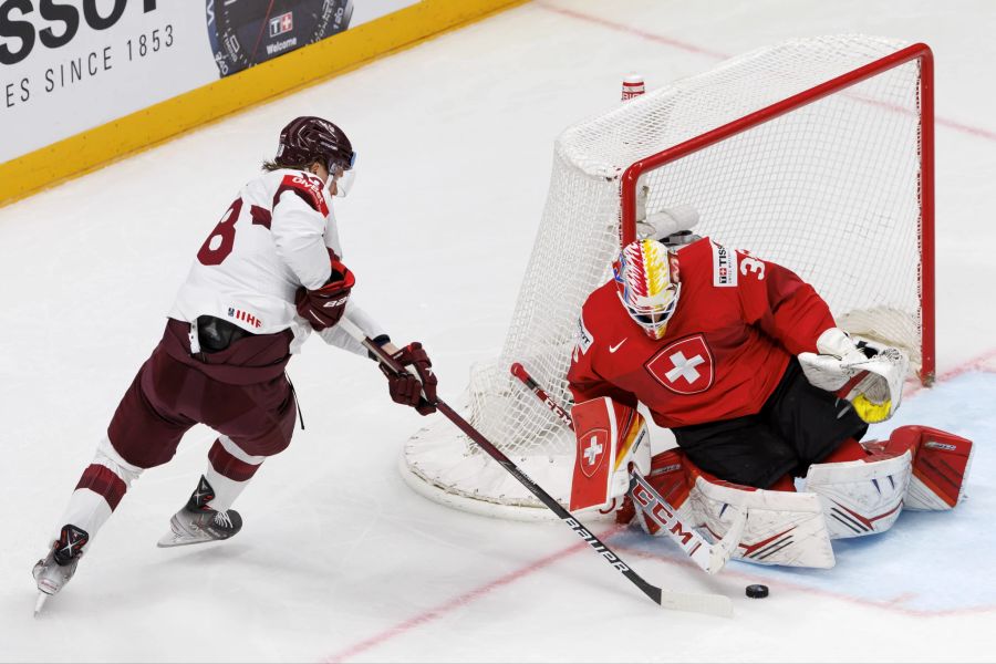 Eishockey WM Schweiz Lettland