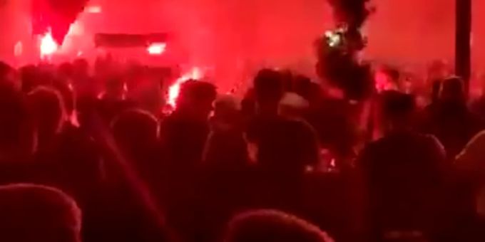 Nizza-Verbot - Hier feiern FCB-Fans den Halbfinal-Einzug in Sanremo