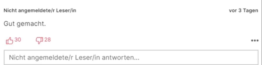 Jemand war mit der Leistung der Schweizer Nati zufrieden.