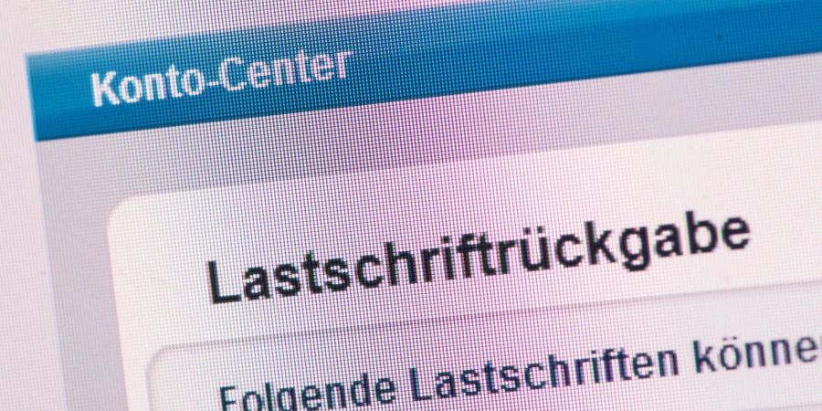 Lässt sich bei vielen Banken online veranlassen: die Rückbuchung einer Lastschrift.