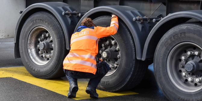 Schwerverkehrskontrolle Kantonspolizei St. Gallen