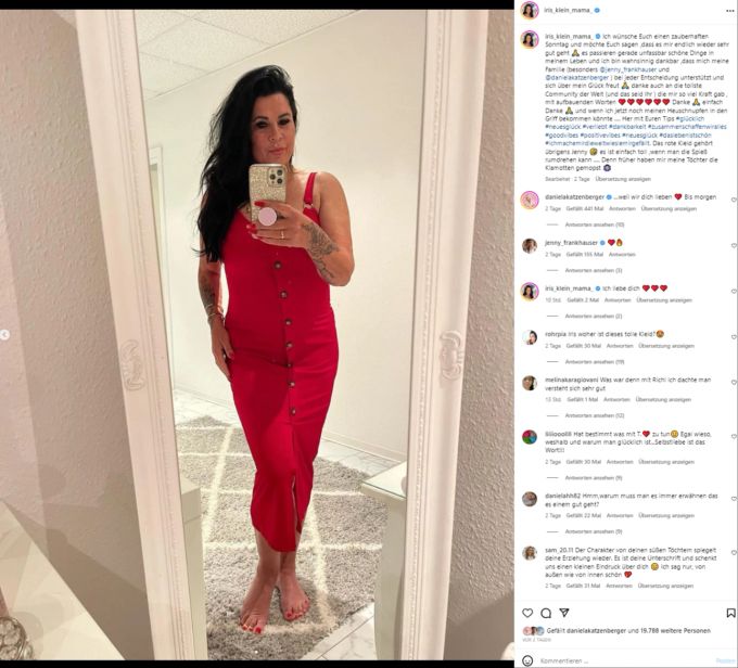 Iris Klein sieht fabelhaft aus und fühlt sich auch so. Iris Klein Yvonne Woelke