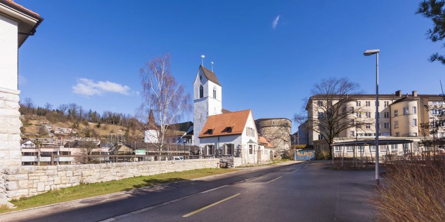 Die reformierte Kirche in Brugg. Die Stadtkirche wurde erstmals in einer Urkunde von 1227 erwähnt.