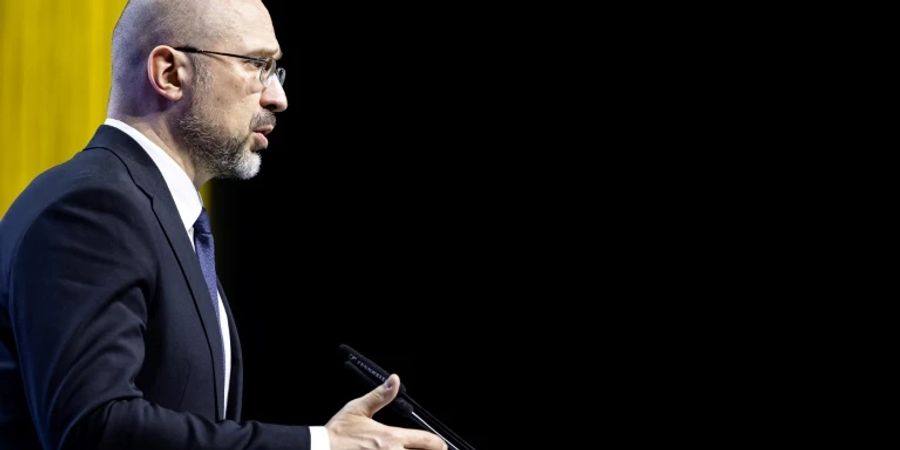 Denys Schmyhal bei einer Veranstaltung in Lugano im Juli
