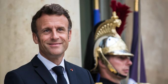 Der Präsident von Frankreich, Emmanuel Macron Emmanuel Macron