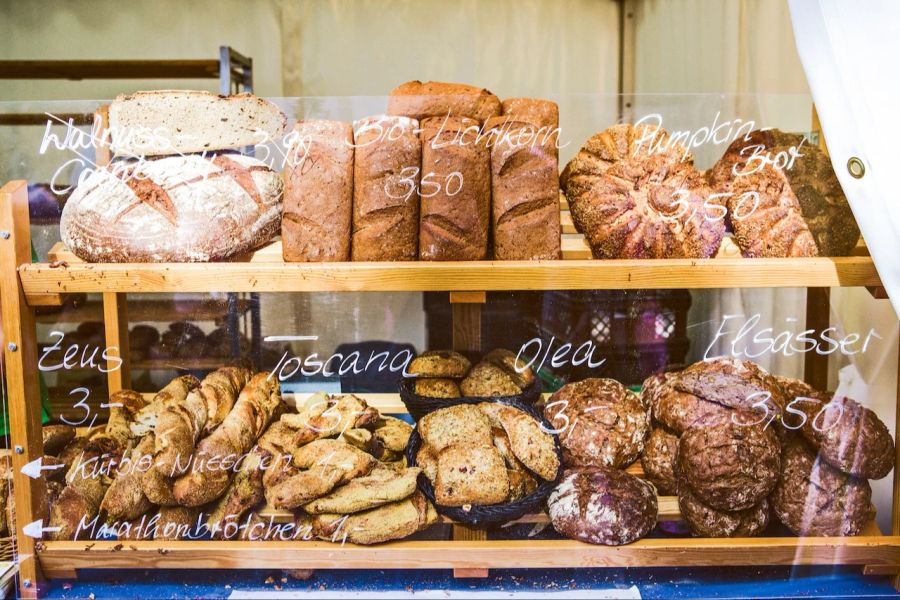 Bäckerei Backwaren Brot Schaufenster