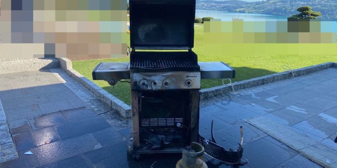 Seengen AG - Austretendes Gas löst Gasgrillbrand aus