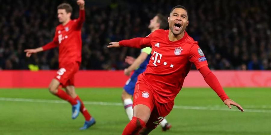 Bayerns Stürmer Serge Gnabry will auch gegen den FC Chelsea treffen. Foto: Paul Terry/CSM via ZUMA Wire/dpa