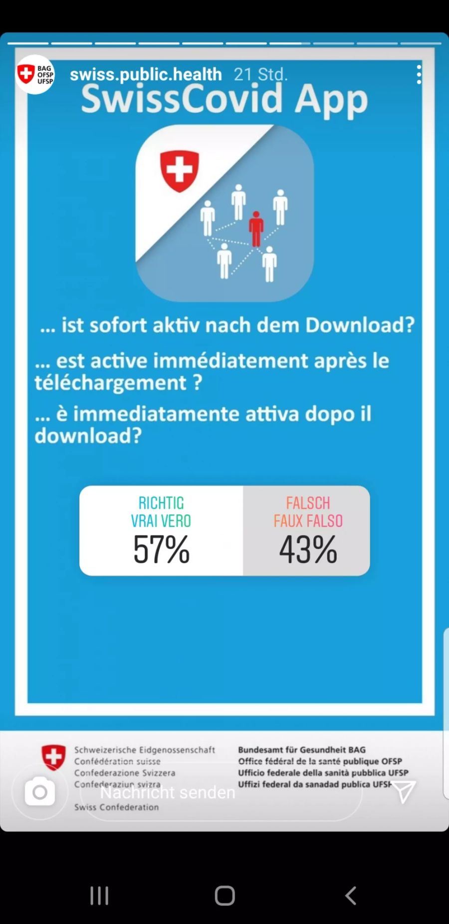 Coronavirus BAG Umfrage