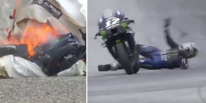 Wegen Defekt - MotoGP-Star muss bei 200 km/h vom Motorrad springen