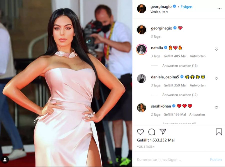 Georgina Rodriguez ist ein argentinisches Top-Model.