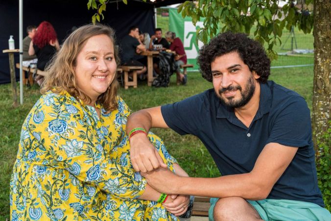 Haben sich am Samstag ganz spontan fürs Openair Deisswil entschieden: Katharina und Muamer