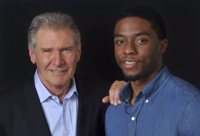 Harrison Ford und Chadwick Boseman standen 2013 gemeinsam vor der Kamera. Harrison Ford Chadwick Boseman