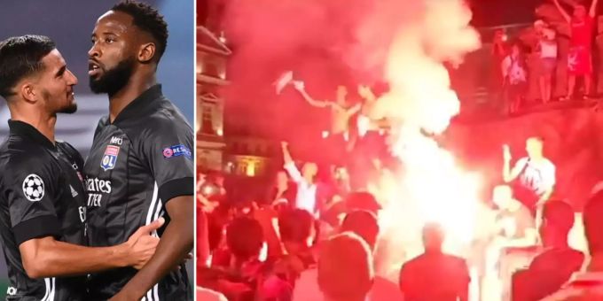 Sieg gegen ManCity - Lyon-Fans feiern in Frankreich Mega-Party