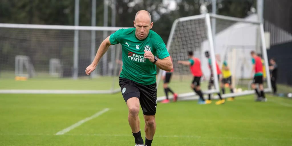 Arjen Robben Beim Fc Groningen Auf Dem Platz