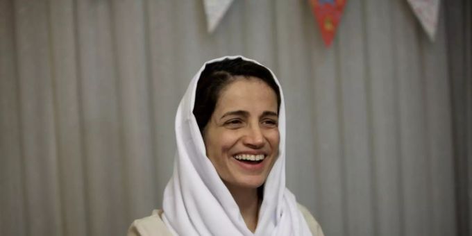 Die iranische Frauenrechtlerin Nasrin Sotoudeh 2013 Die iranische Frauenrechtlerin Nasrin Sotoudeh 2013