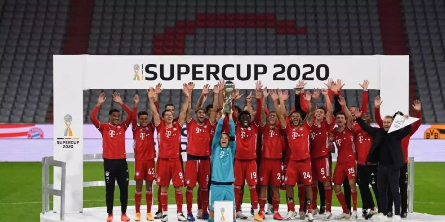 Bayern München heisst der deutsche Supercup-Sieger 2020. Foto: Sven Hoppe/dpa-Pool/dpa