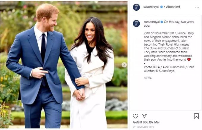 Meghan Markle und Prinz Harry waren auf dem Account «Sussex Royal» aktiv. meghan