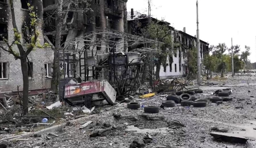 Russland hat die Einnahme der ukrainischen Stadt gestern Sonntag gemeldet.