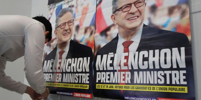 «Mélenchon Ministerpräsident»: LFI-Chef Jean-Luc Mélenchon will mit einem linken Bündnis Frankreichs Präsident Emmanuel Macron bei der anstehen Parlamentswahl herausfordern. LFI-Chef