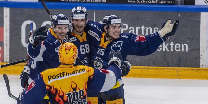 Zwei Tore im Powerplay bringen dem EV Zug gegen die ZSC Lions die 2:1-Führung im siebten Finalspiel. National League