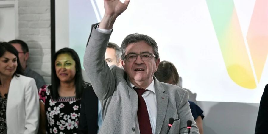 Jean-Luc Mélenchon von der links-grünen Allianz Nupes