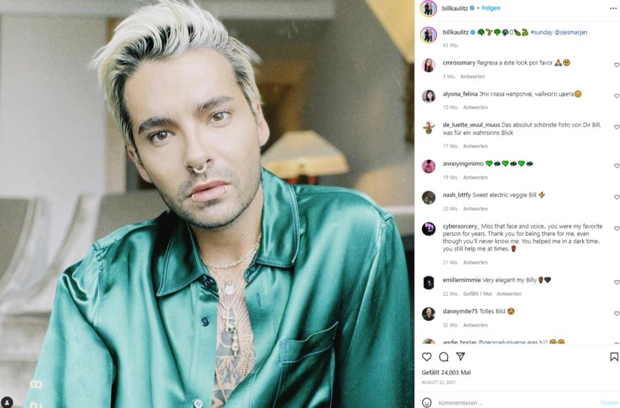 Bill Kaulitz nimmt die Ansage seines Kumpels auf die leichte Schulter.