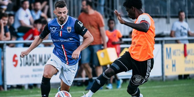 Nuno Da Silva schiesst das dritte Tor gegen FC Schötz Nuno Da Silva, FC Aarau