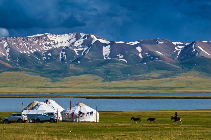 Blick auf die Berge von Kirgisistan. Kyrgyzstan Kirgisistan