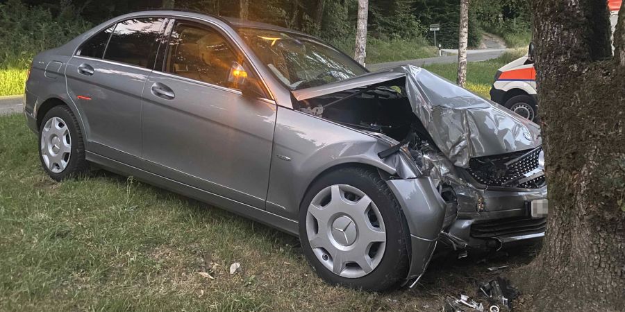 Auenstein: Gegen Baum geprallt