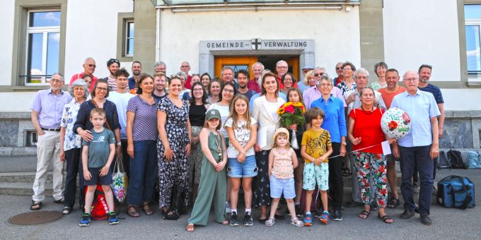 Am 6. Juli 2022 hat Tanja Bauer ihre Kandidatur für das Könizer Gemeindepräsidium eingereicht. SP Köniz Tanja Bauer