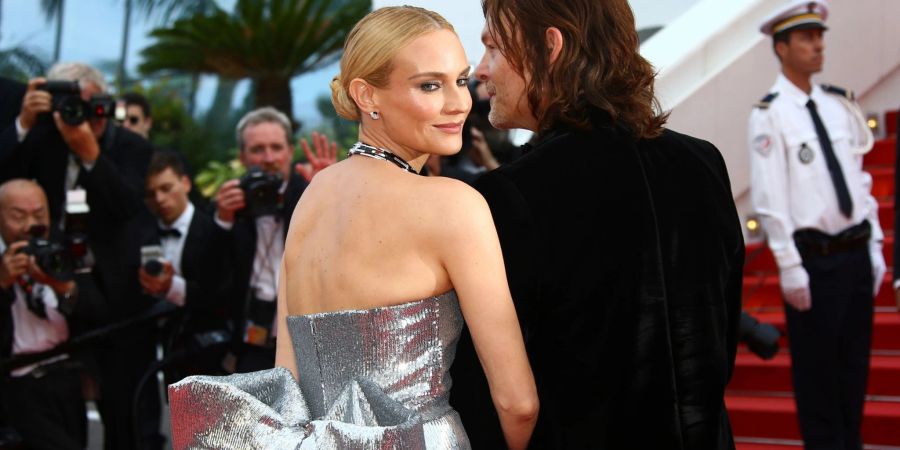 Diane Kruger (l) und Norman Reedus bei den Filmfestspielen in Cannes.