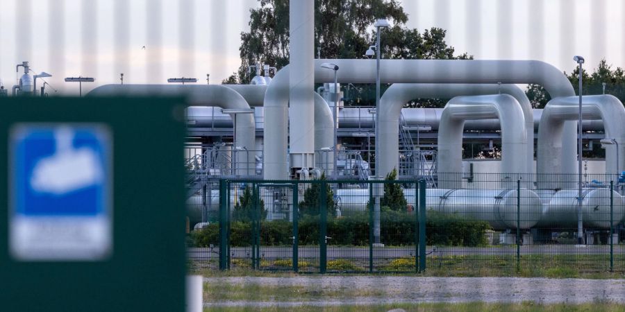 Die Gasempfangsstation der Ostseepipeline Nord Stream 1 im mecklenburgischen Lubmin.