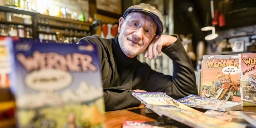 Comiczeichner Rötger Feldmann wird 70. Foto: Axel Heimken/dpa