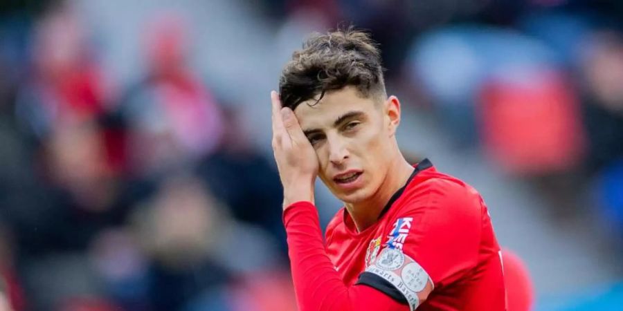 Begehrter Nationalspieler: Leverkusens Kai Havertz. Foto: Rolf Vennenbernd/dpa