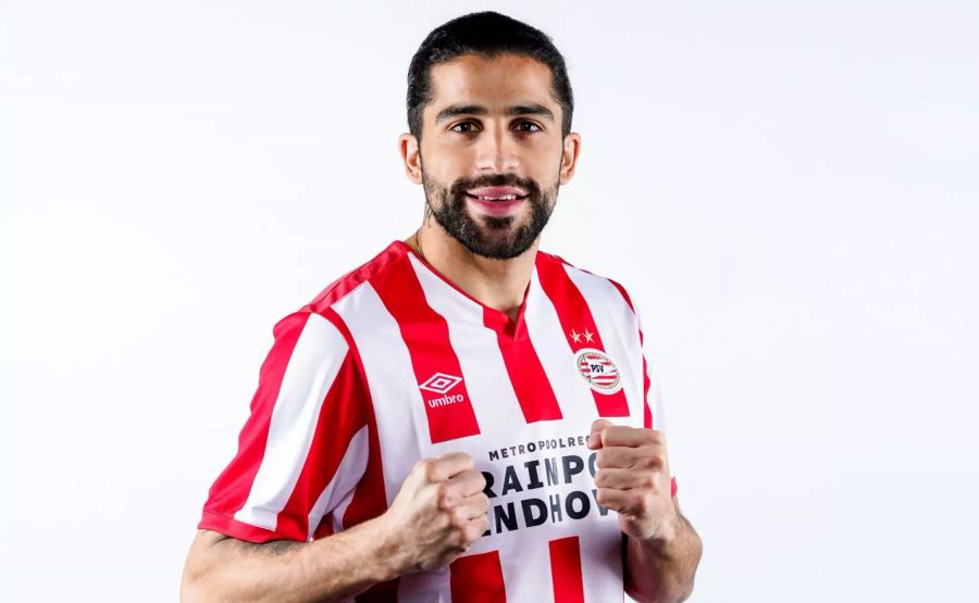 Ricardo Rodriguez im seinem neuen Dress von PSV Eindhoven.