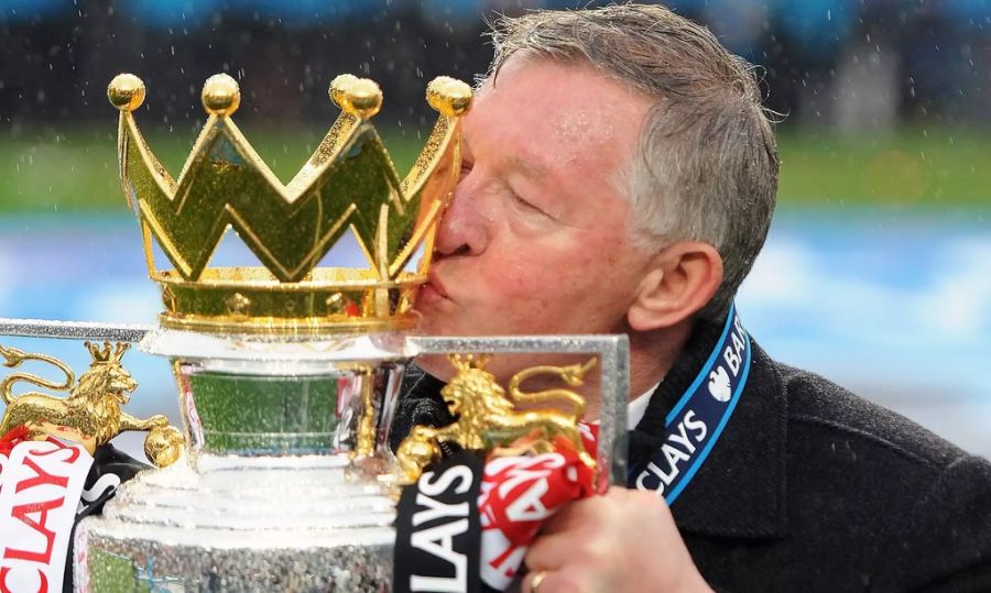 Sir Alex Ferguson übernahm 1986 das Traineramt von Manchester United. In seiner letzten Saison als Trainer gewann er 2013 den 13. Ligatitel.