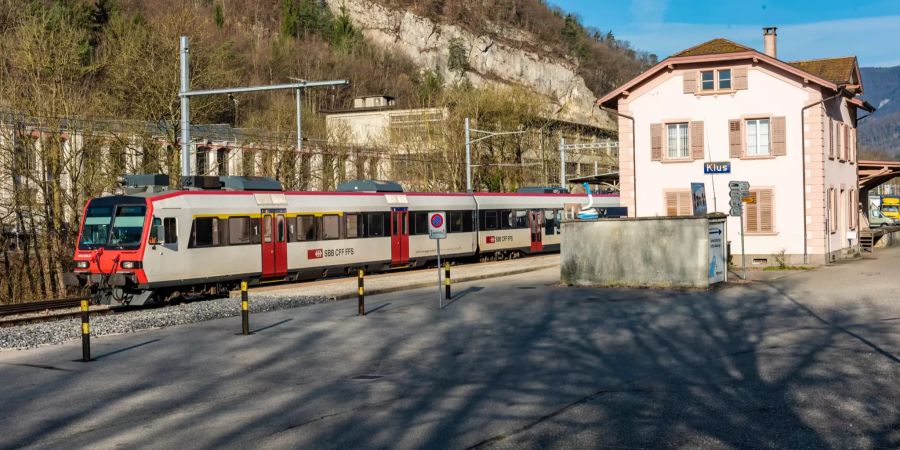 Klus Bahnhof in Balsthal.