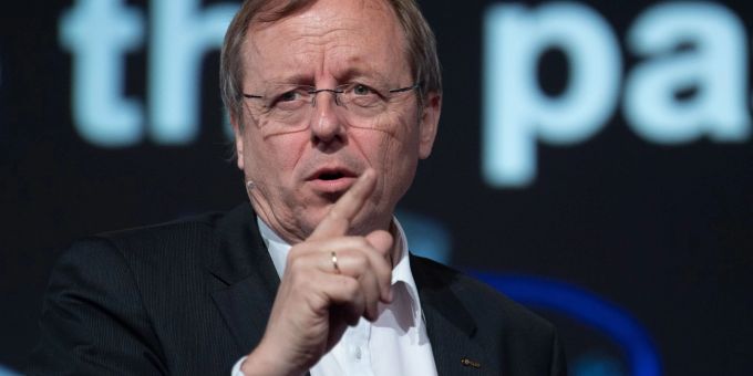 Jan Wörner, damaliger Generaldirektor der ESA, bei einer Konferenz in Berlin. Jan Wörner, damaliger Generaldirektor der ESA, bei einer Konferenz in Berlin.