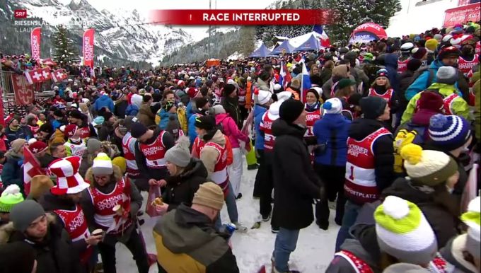 Nur wenige Fans trugen beim Weltcup in Adelboden BE Masken – trotz Coronavirus. Coronavirus Masken