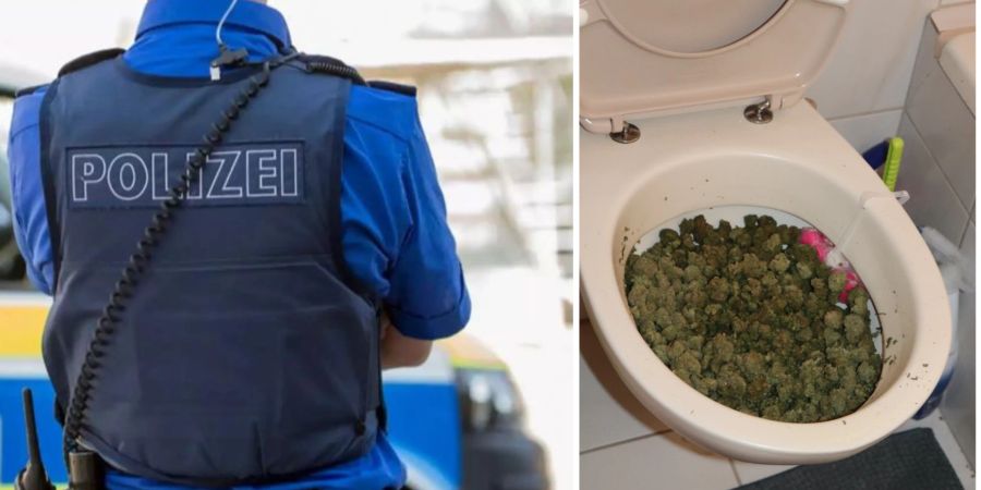 Polizei Cannabis Toilette Oberpfalz