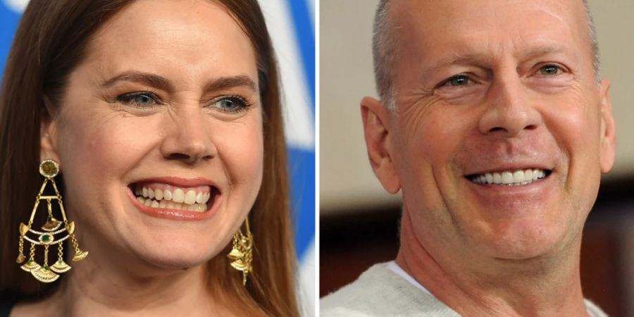 ARCHIV - Amy Adams und Bruce Willis könnten Ende März mit Hollywoods Spottpreisen ausgezeichnet werden. Foto: Jordan Strauss/Pedersen/Invision/AP/dpa/dpa