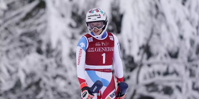 Michelle Gisin scheidet beim Slalom in Kranjska Gora aus. (AP Photo/Pier Marco Tacca) Michelle Gisin