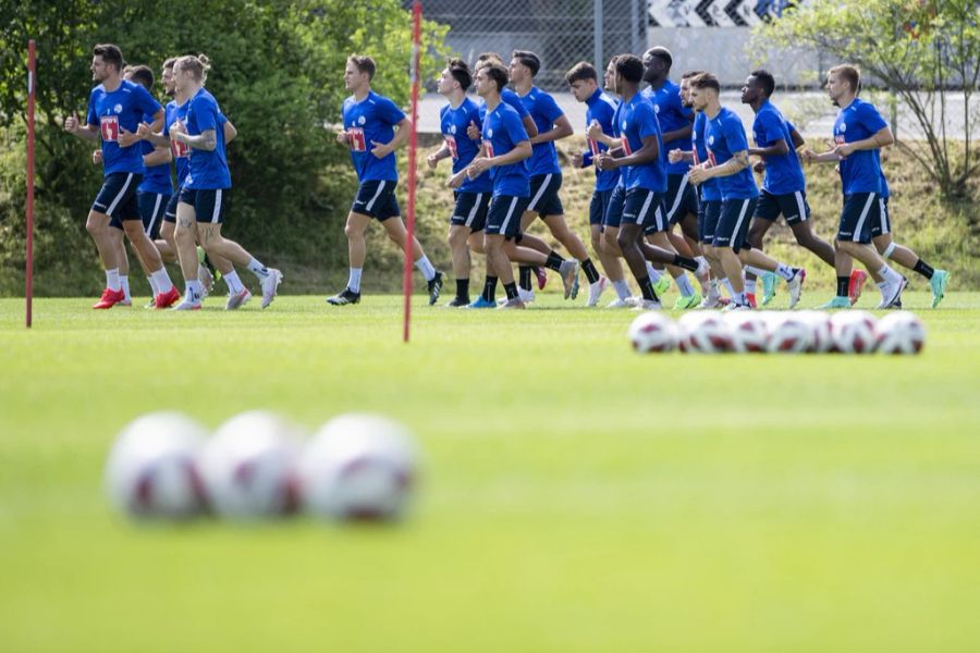 Der FC Luzern im Training auf der Allmend.