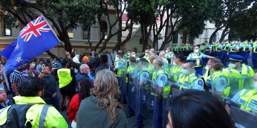 Proteste in Wellington