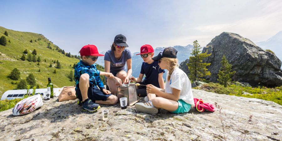 Fondue auf Berg