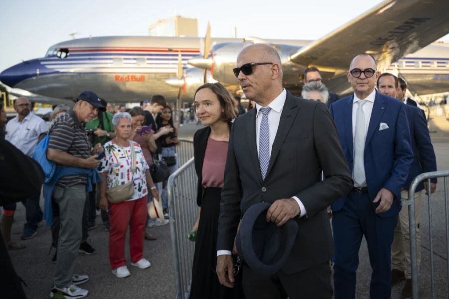 Alain Berset Jubiläum Flughafen